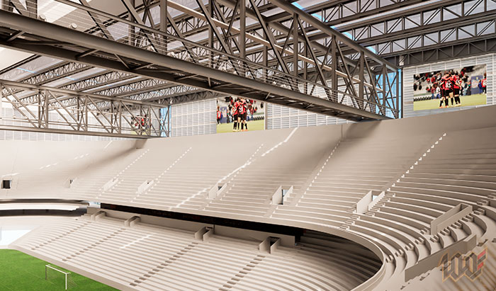 Novos telões na Ligga Arena