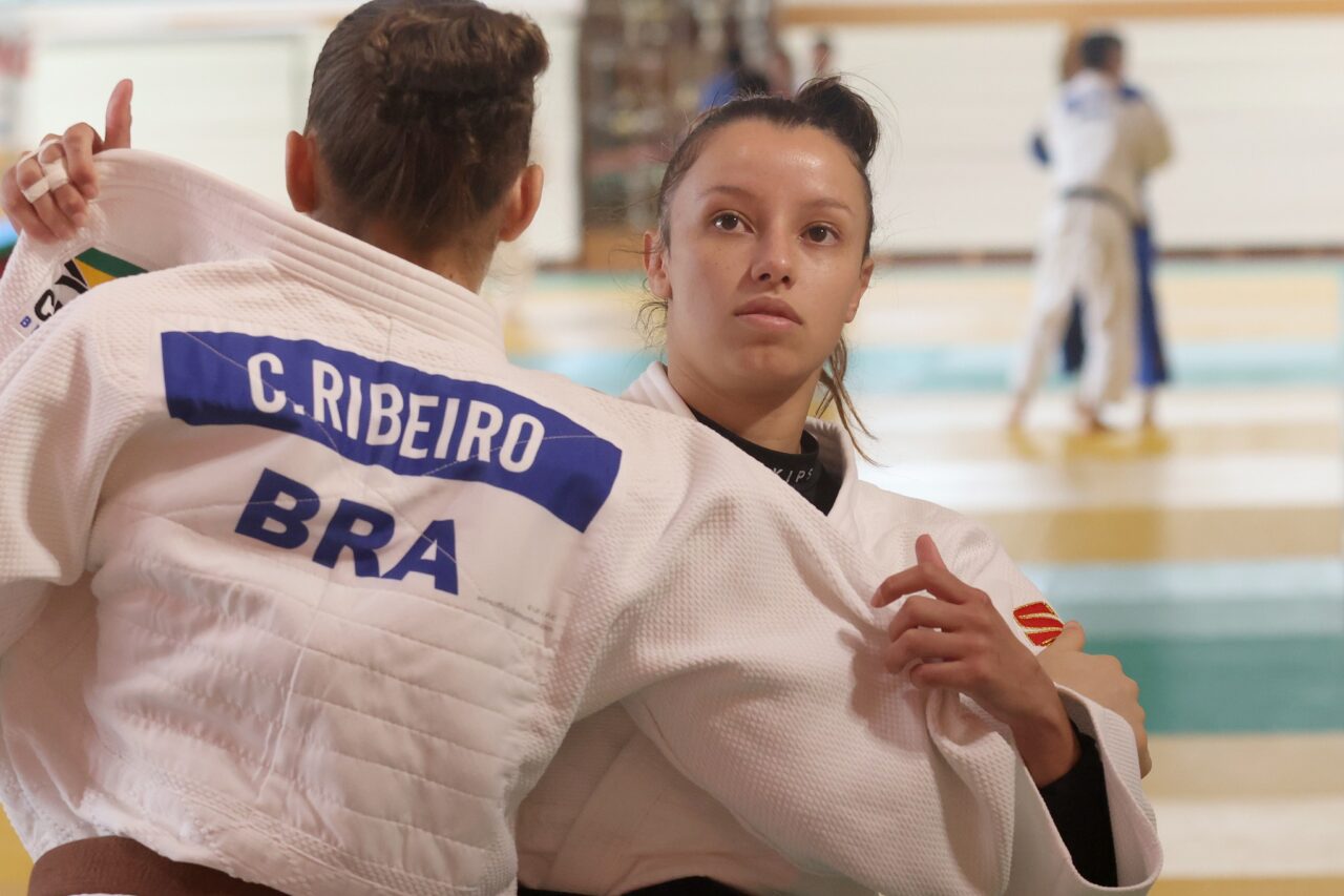 A curitibana Natasha Ferreira do judô nos Jogos Olímpicos
