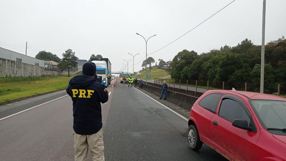 Motociclista atropelado em Campina Grande do Sul