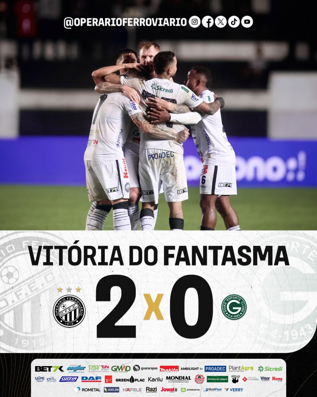 Operário vence o Goiás