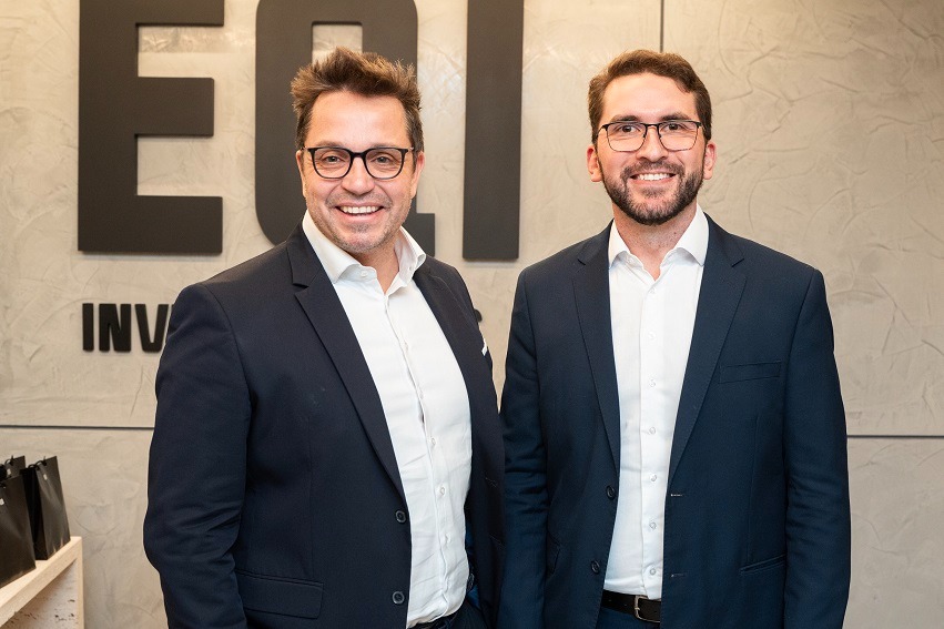 Juliano Custódio, CEO da EQI Investimentos, e Lucas Barbosa de Carulice, sócio e Assessor de Investimentos Sênior da EQI Investimentos. (Guilherme Gustavo Becker/Divulgação)