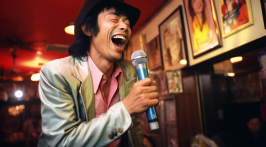 retrato-de-pessoa-sorrindo-no-karaoke