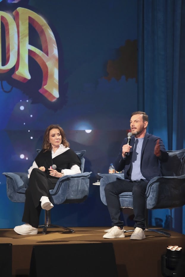 Iris Abravanel e o diretor Ricardo Mantoanelli Fotos Rogerio Pallatta SBT