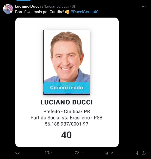ducci X bots denúncia