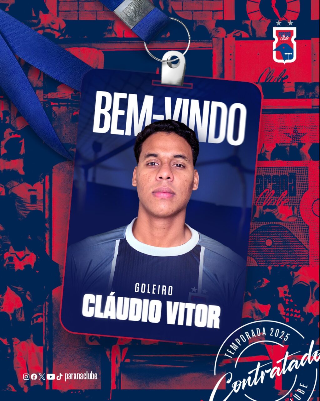 O goleiro Cláudio Vitor