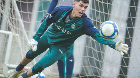 Pedro Morisco no último treino antes da partida