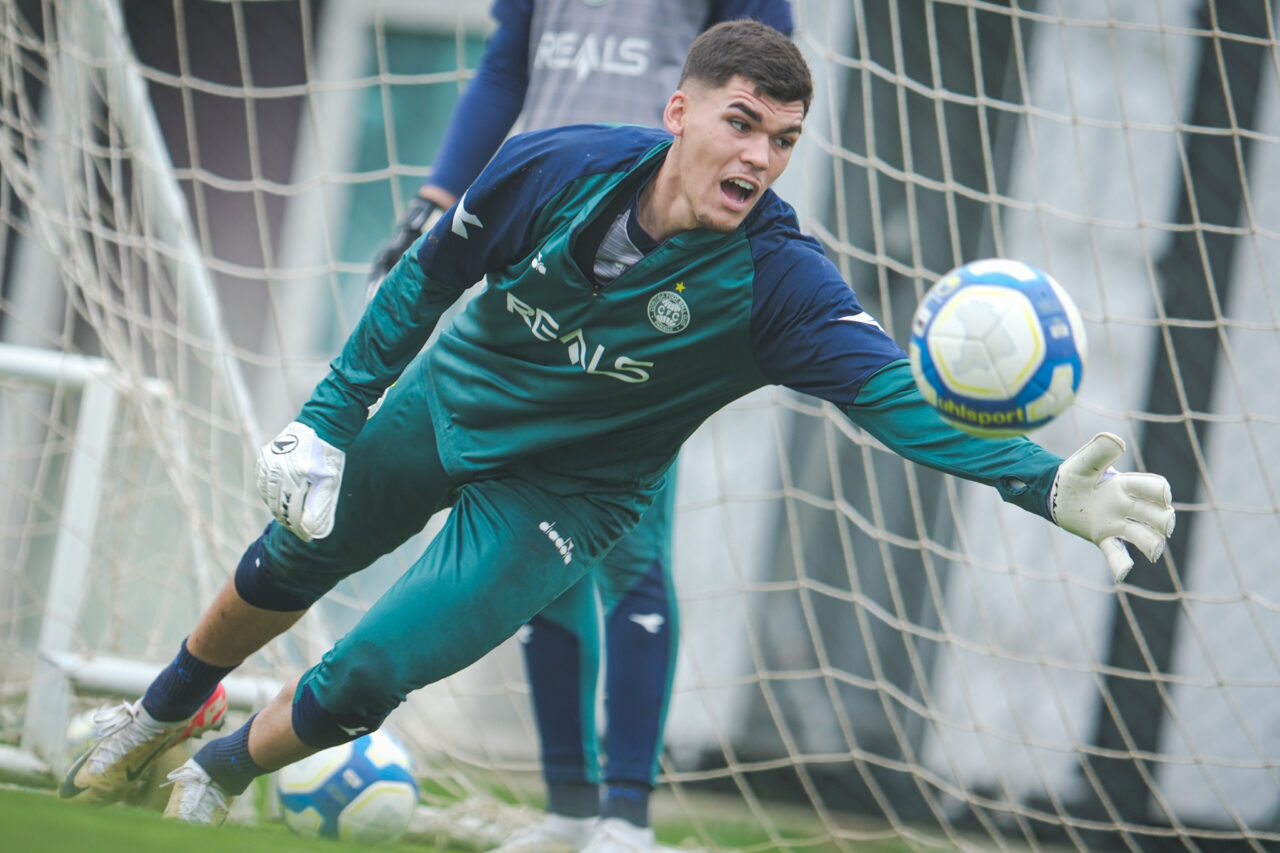 Pedro Morisco no último treino antes da partida