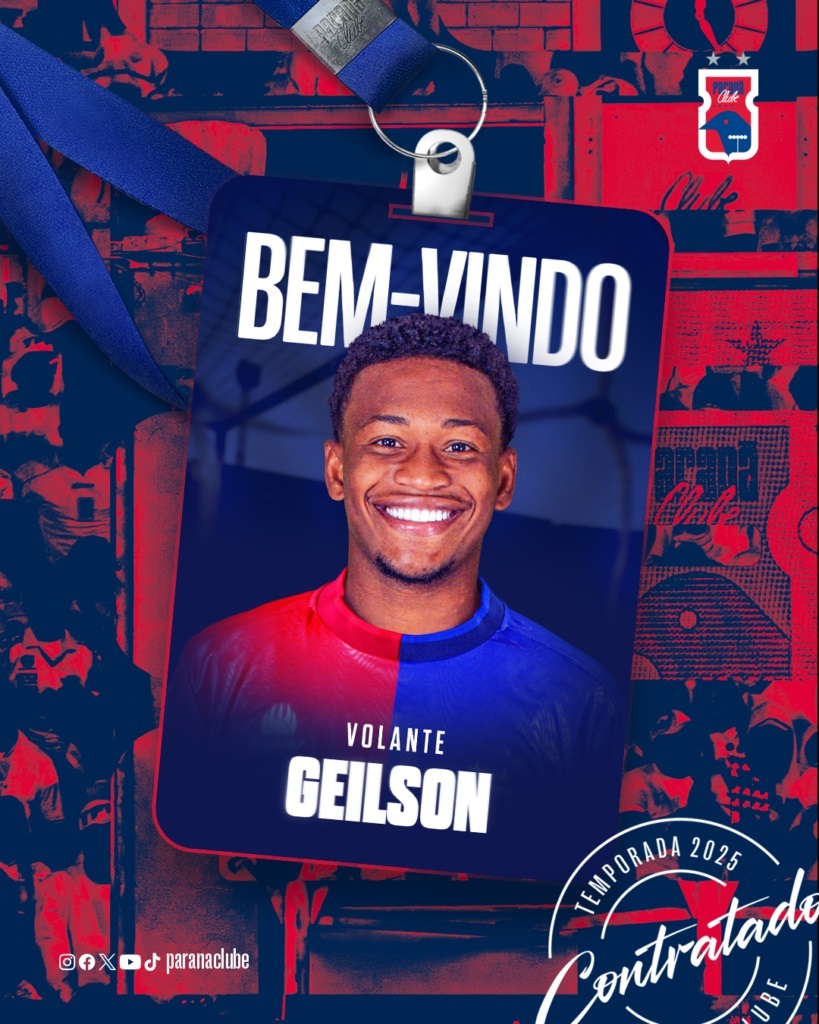 O volante Geilson, contratado pelo Paraná Clube