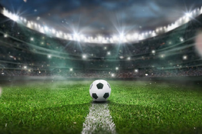 soccer stadium – ball center, midfield