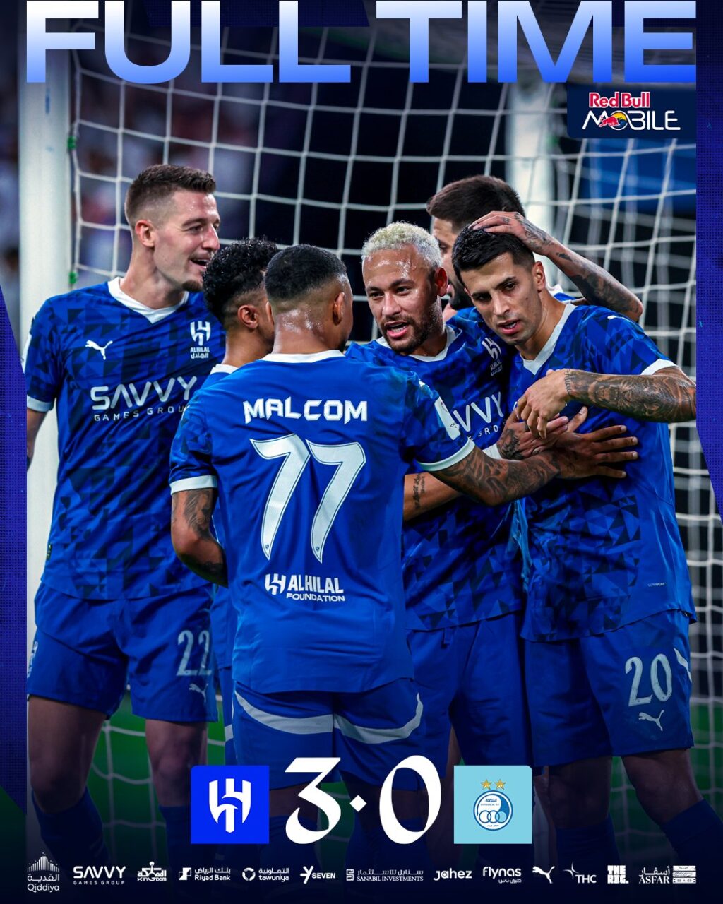 Neymar na vitória do Al-Hilal