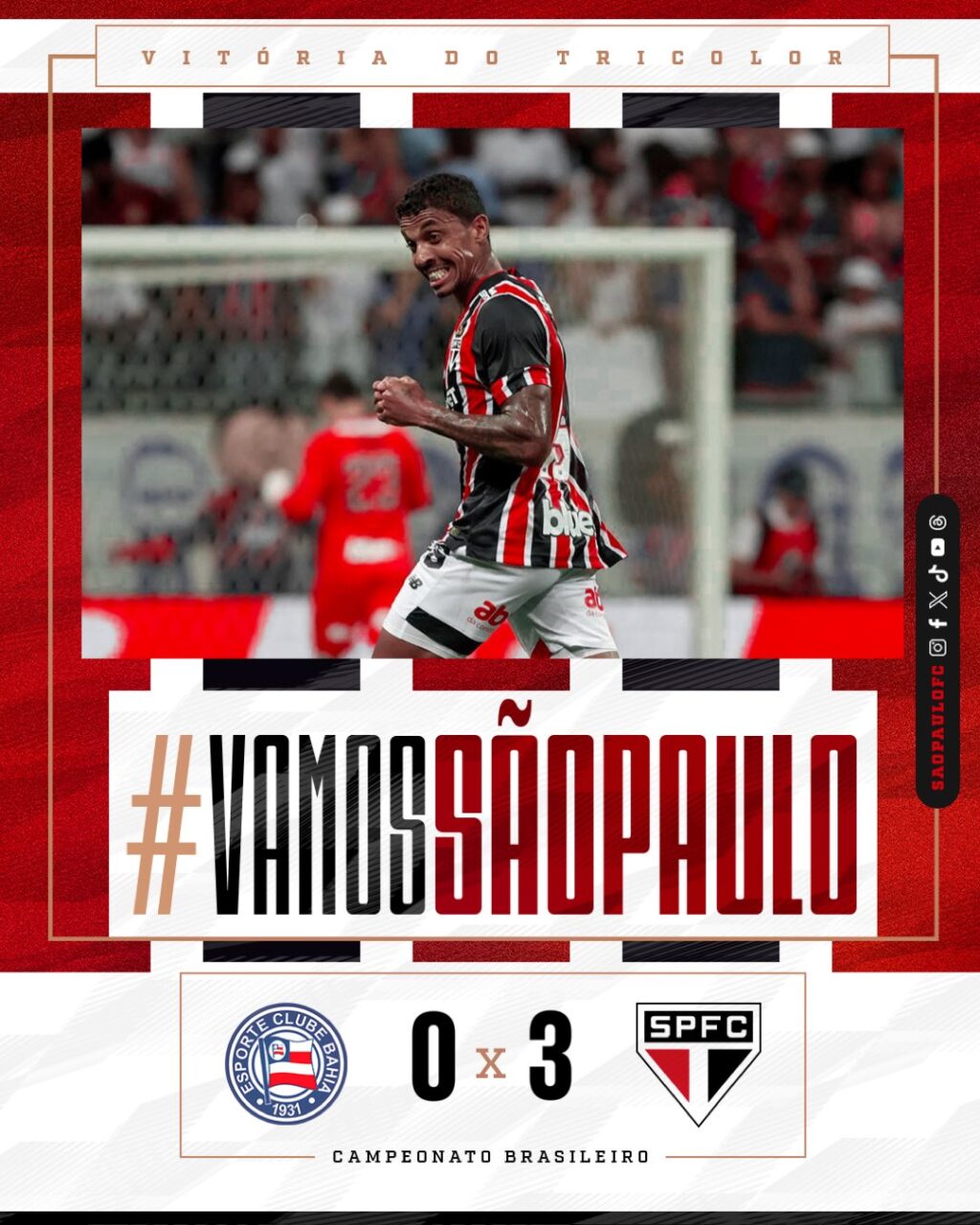 São Paulo vence o Bahia