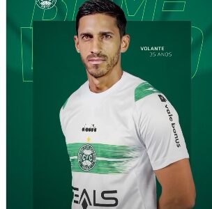 O volante Geovane, novo reforço do Coritiba