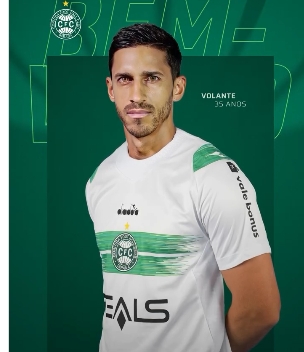 O volante Geovane, novo reforço do Coritiba