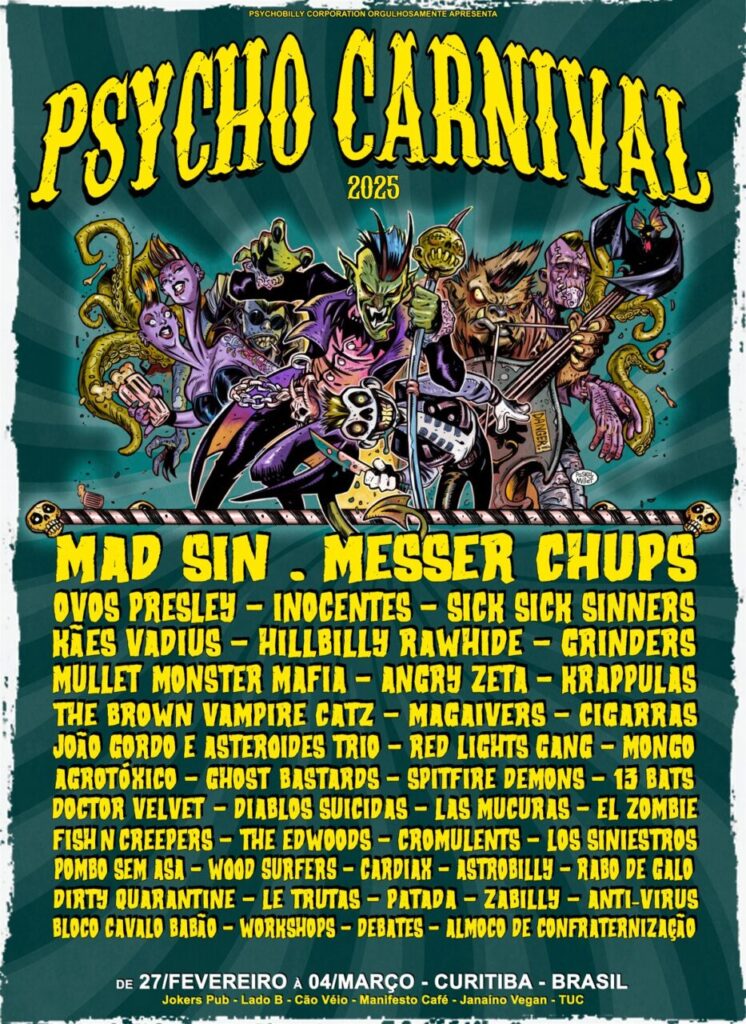 Cartaz Psycho Carnival 2025 – Crédito Paskal Millet