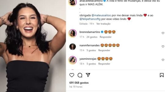 ana castela cabelo mais curto