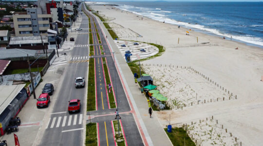 Matinhos, 29 de janeiro de 2024 – Revitalização da orla de Matinhos.