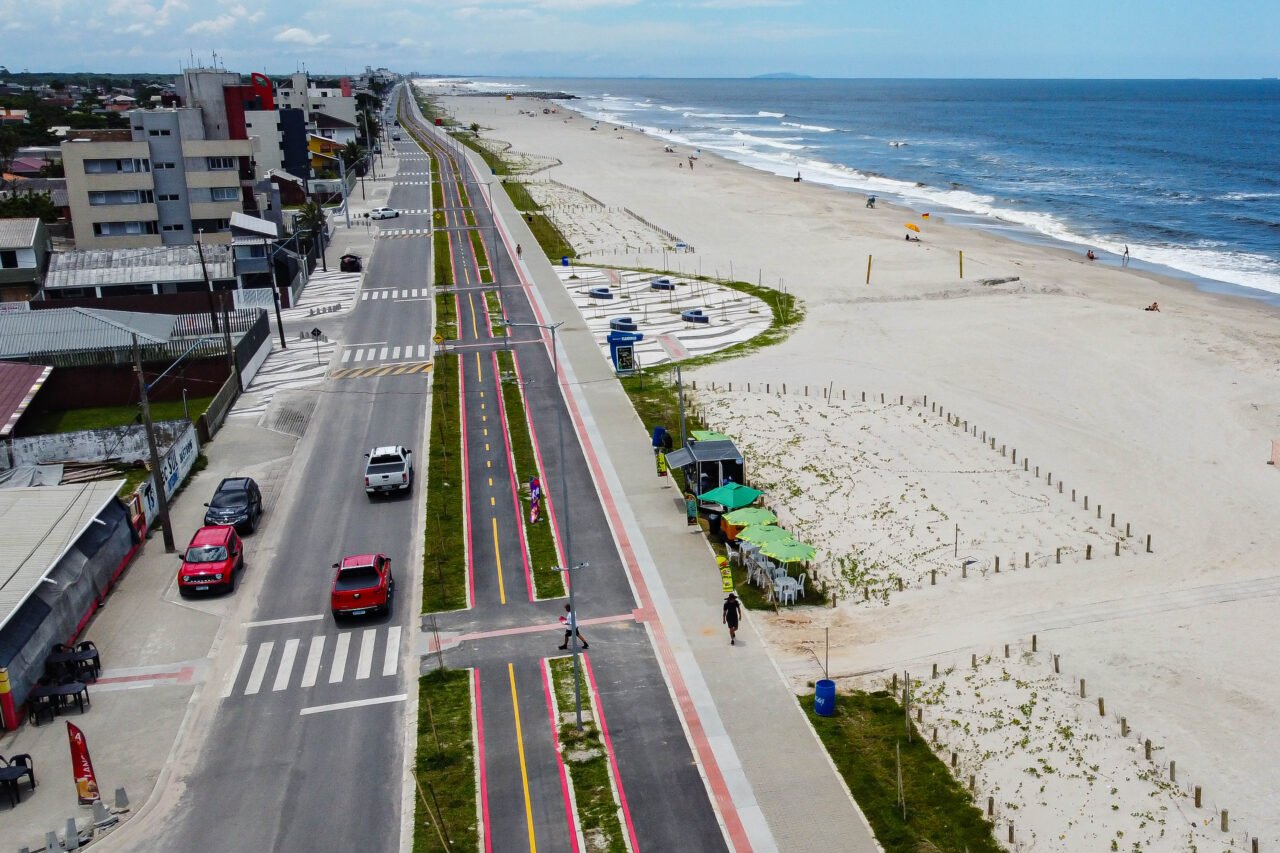 Matinhos, 29 de janeiro de 2024 – Revitalização da orla de Matinhos.