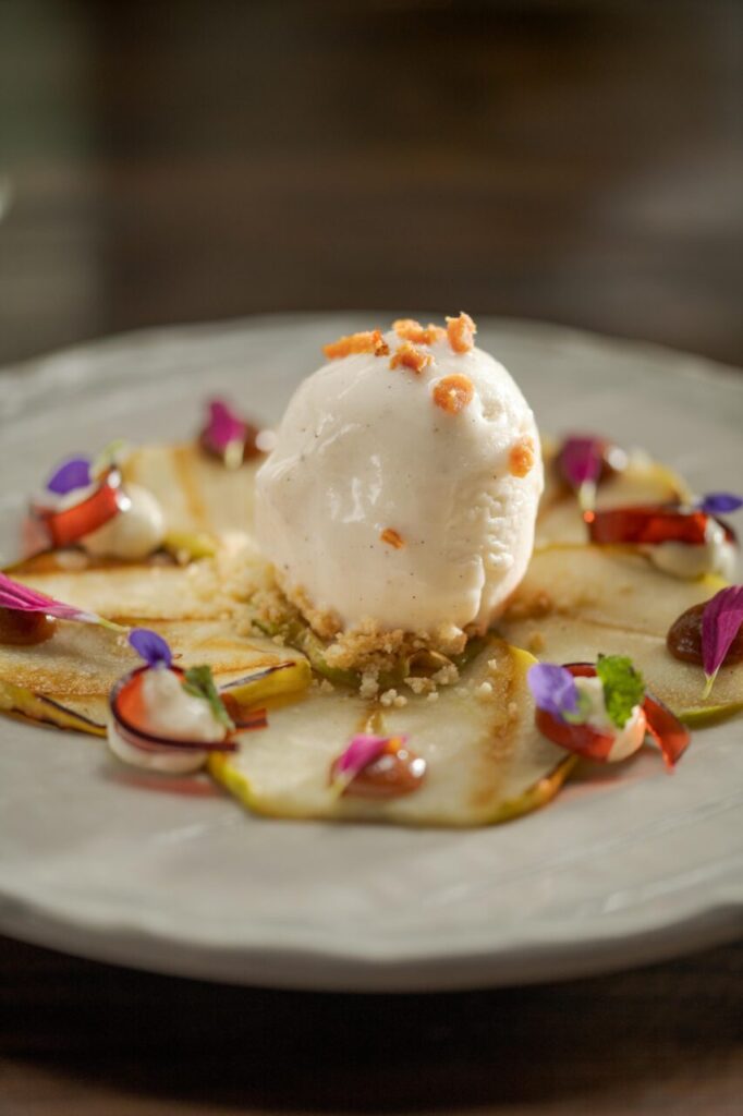 Carpaccio doce do Nuu Nikkei