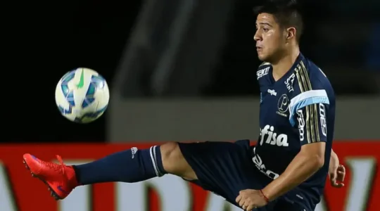 Cristaldo pelo Palmeiras, em 2015: reforço do Rio Branco