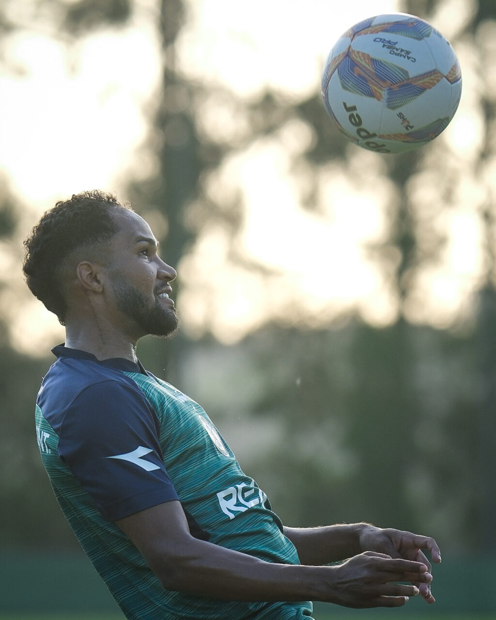 Everaldo em treino do Coritiba