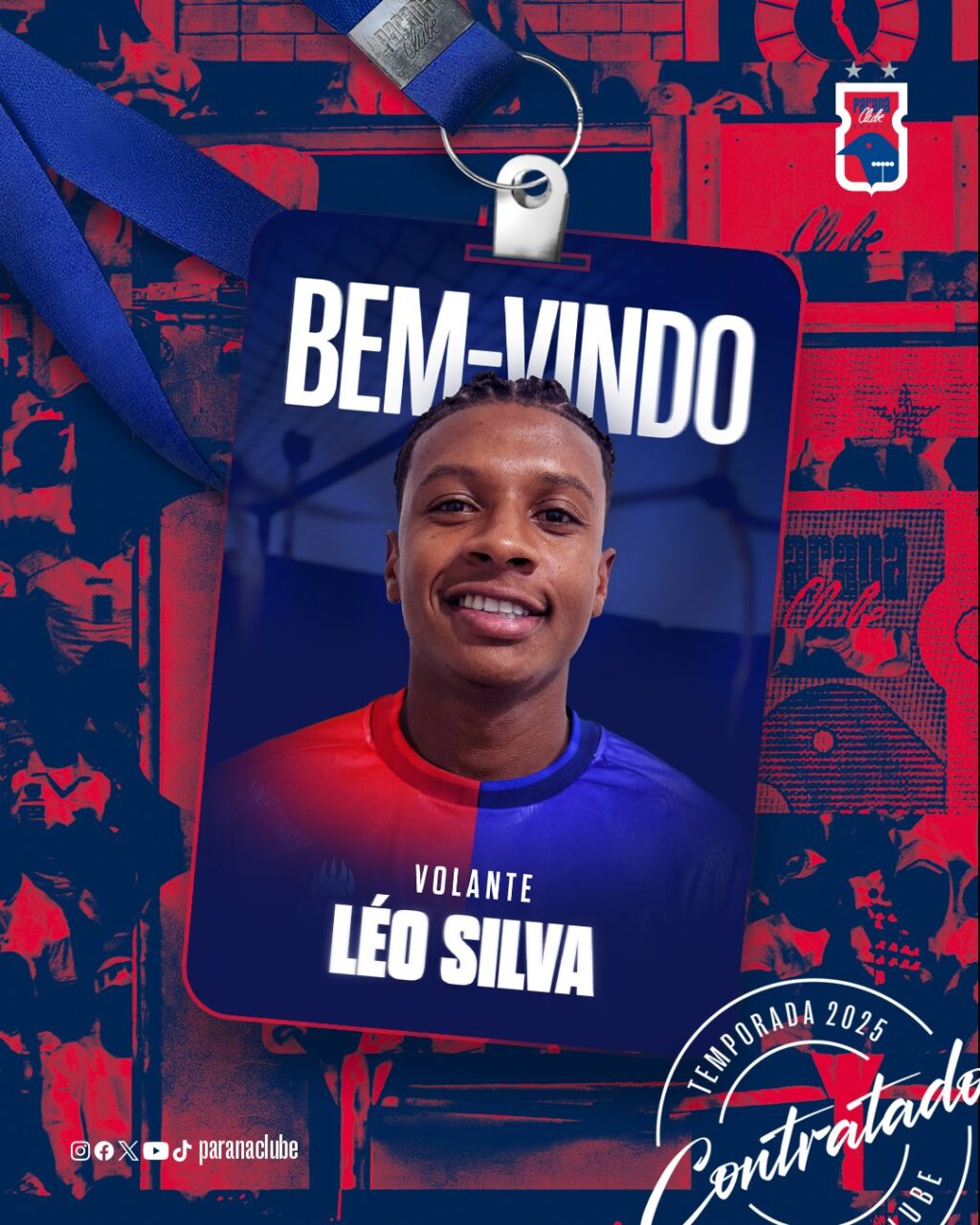 O volante Léo Silva, novo reforço do Paraná Clube