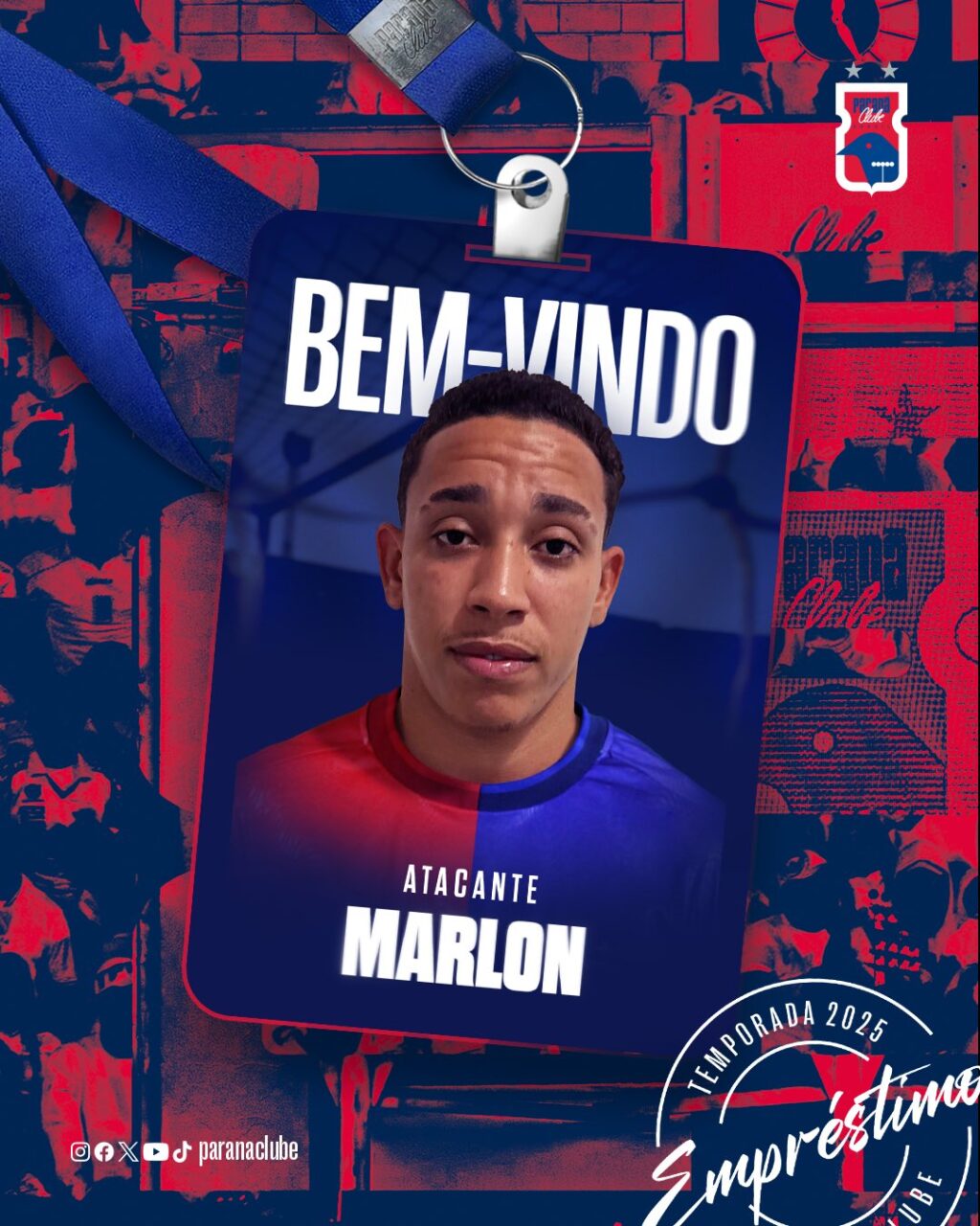 O atacante Marlon, do Paraná Clube