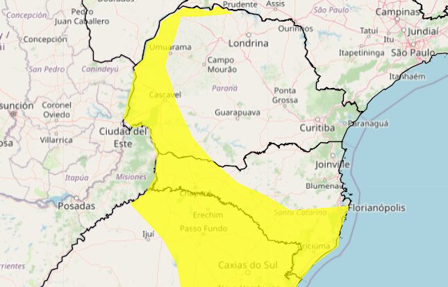 alerta amarelo