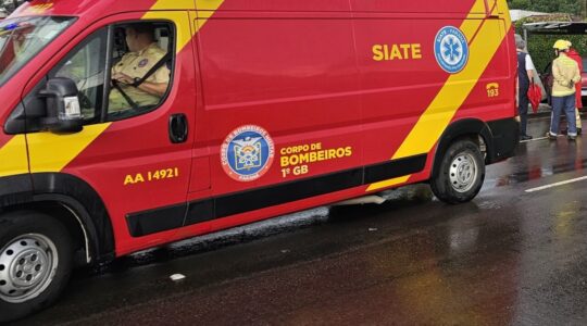 bombeiros siate atropelamento