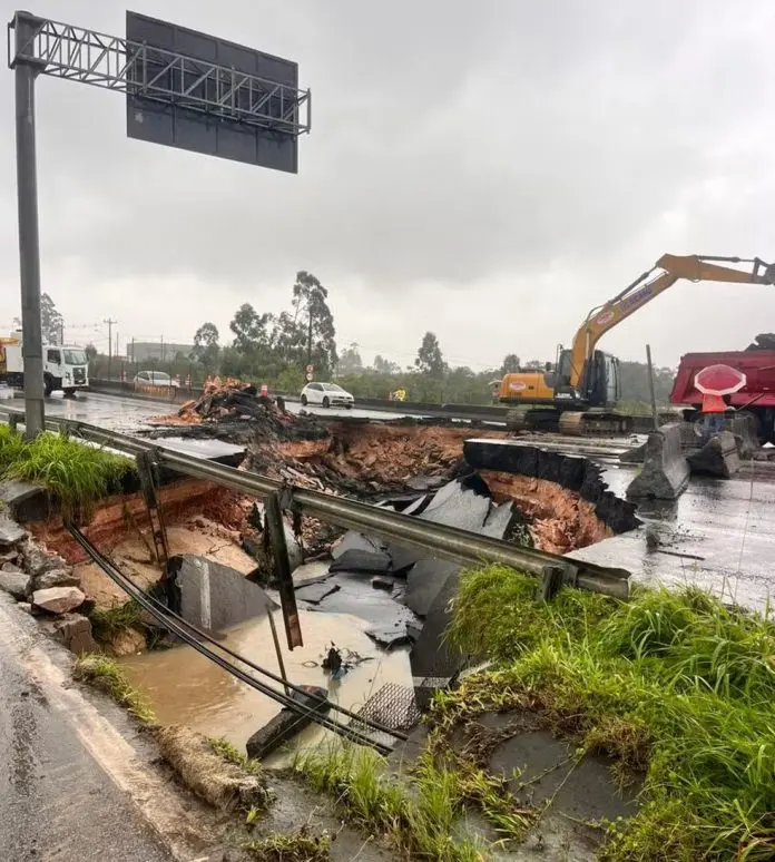 cratera na br 101