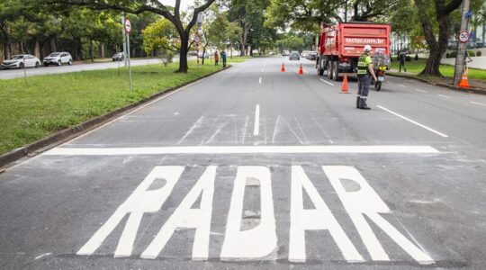 radar nas ruas sinalizacao