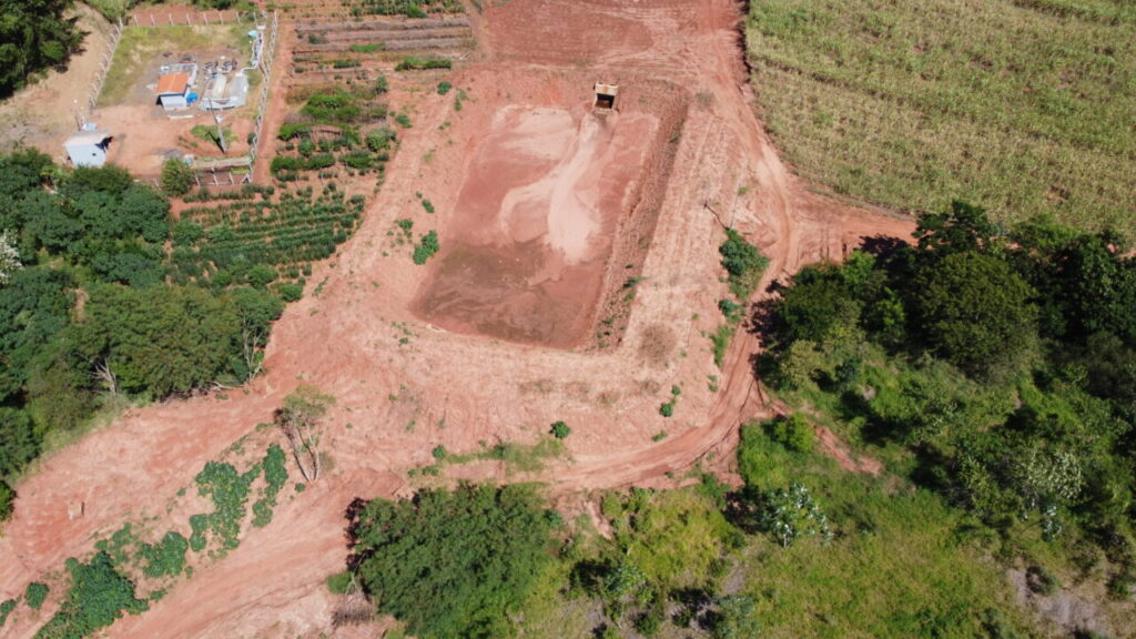 Obra de preenchimento de erosão, em Colorado