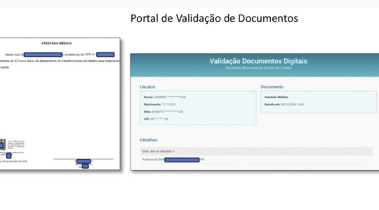 Secretaria da Saúde lança Portal de Validação de Documentos.
