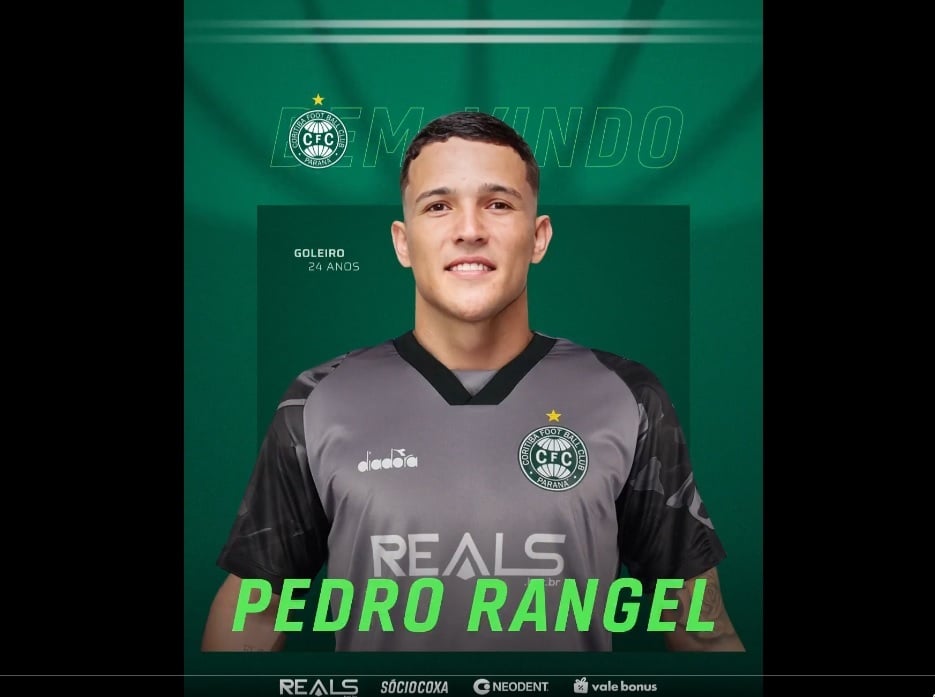 O goleiro Pedro Rangel é anunciado como reforço do Coritiba