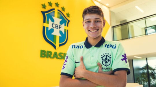 O meia Gustavo Gomes, do Athletico Paranaense: seleção brasileira sub-17