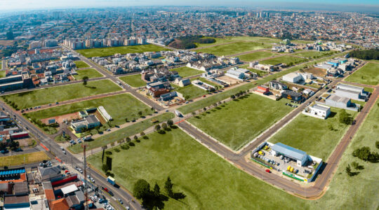 Imagem aérea do Neoville, na Região Sul de Curitiba.