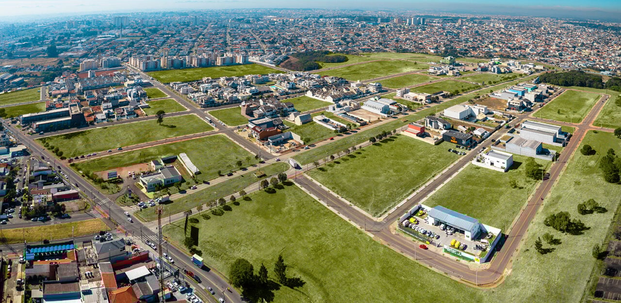 Imagem aérea do Neoville, na Região Sul de Curitiba.
