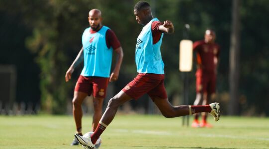 O centroavante Matheus Babi, do Athletico
