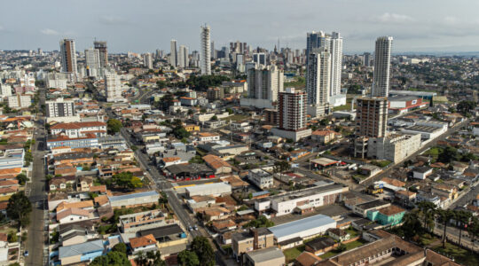 Drone centro de Ponta Grossa