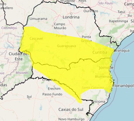 alerta amarelo