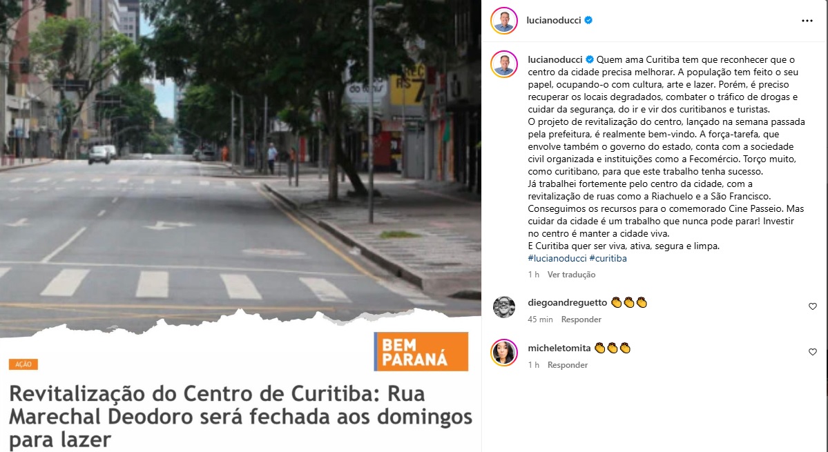 ducci revitalização do centro