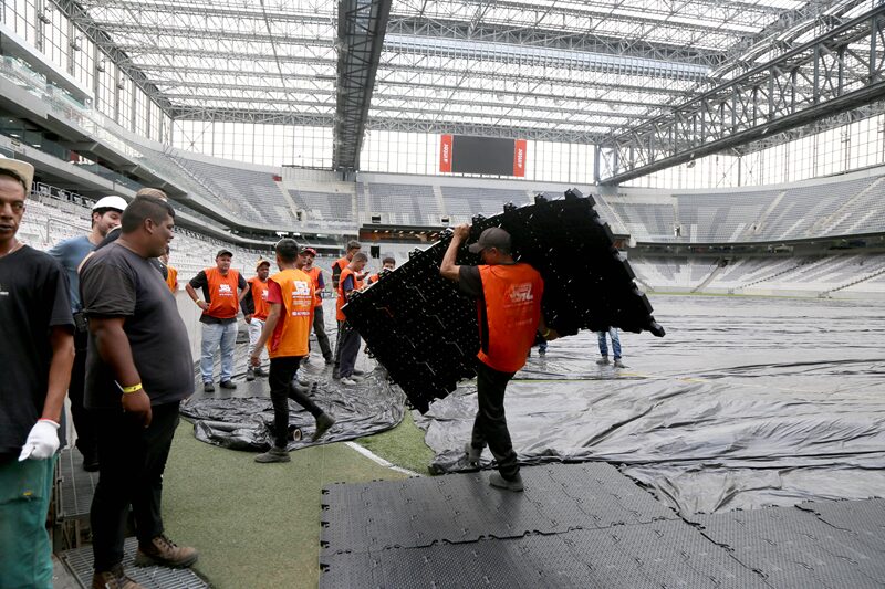 Começa a montagem da estrutura da Smart City, na Ligga Arena, em Curitiba