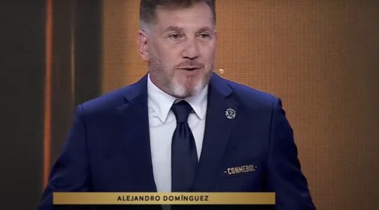 O presidente da Conmebol, Alejandro Dominguez