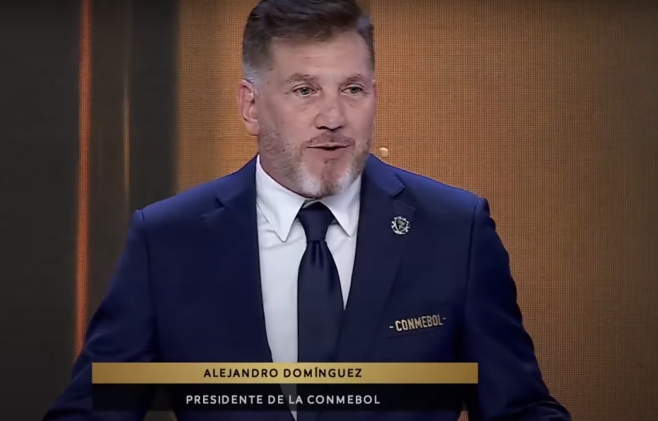 O presidente da Conmebol, Alejandro Dominguez