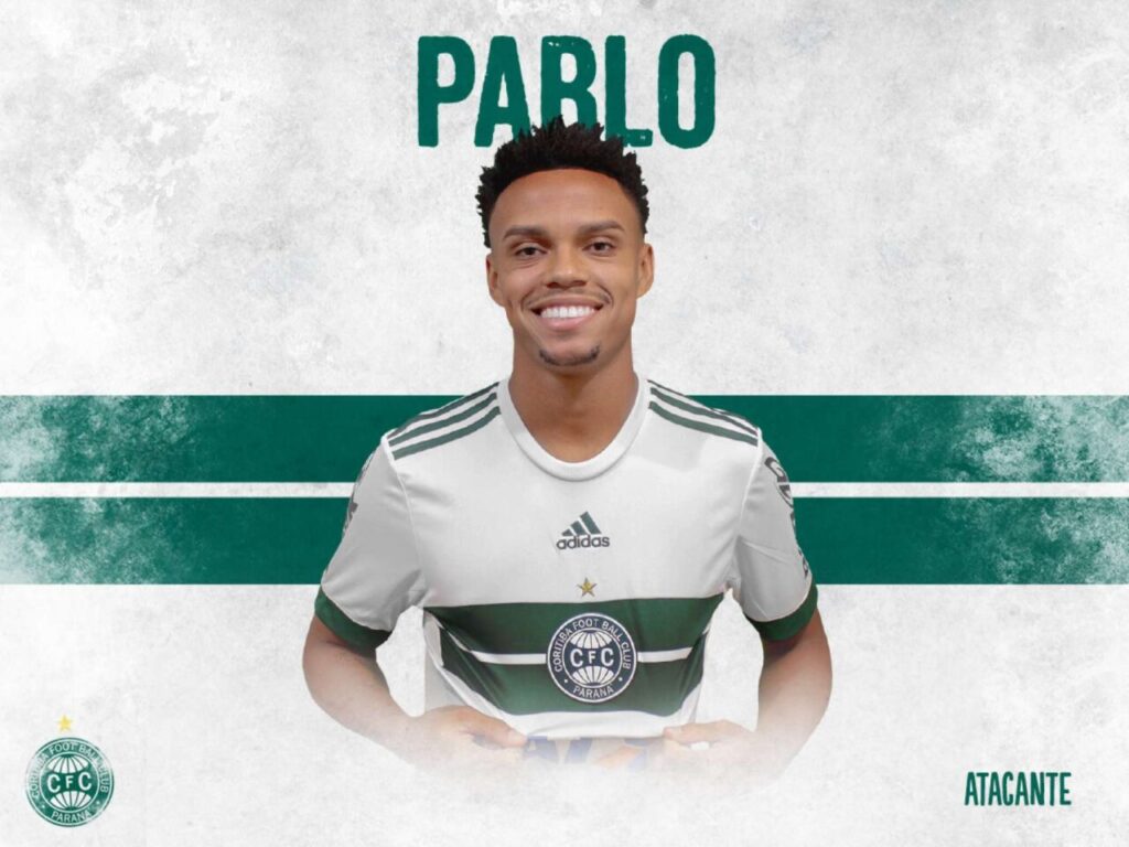 O ponta/lateral Pablo, na chegada ao Coritiba, em 2018