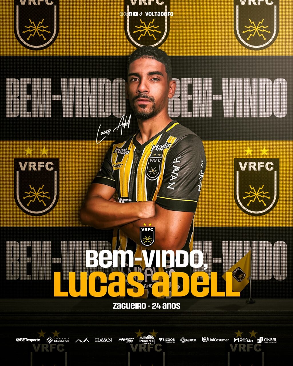 O zagueiro Lucas Adell