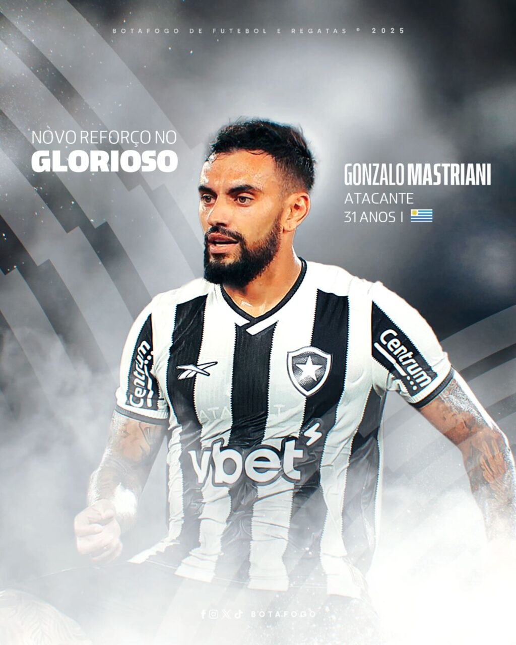Gonzalo Mastriani confirmado pelo Botafogo