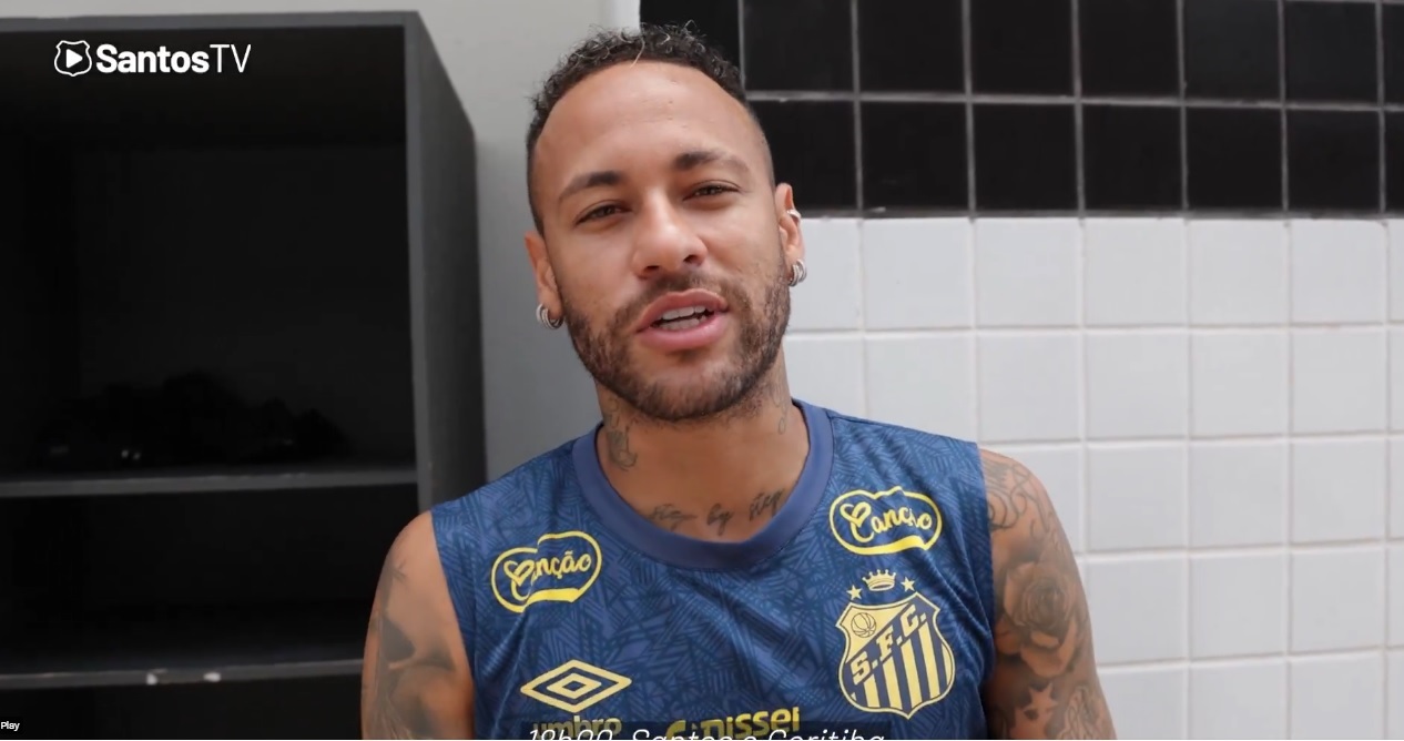 Neymar convoca torcedores para Coritiba x Santos