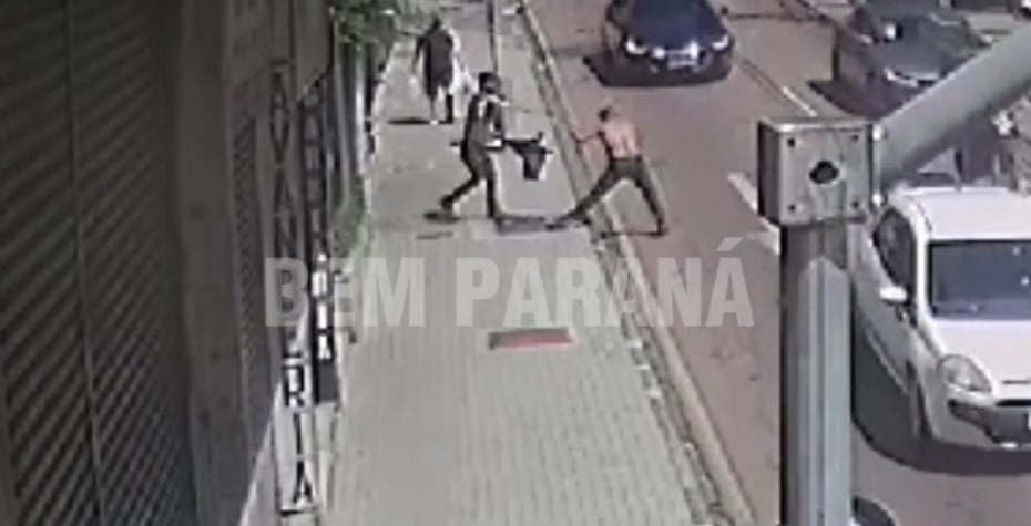 Homicídio na Rua Riachuelo, no Centro de Curitiba