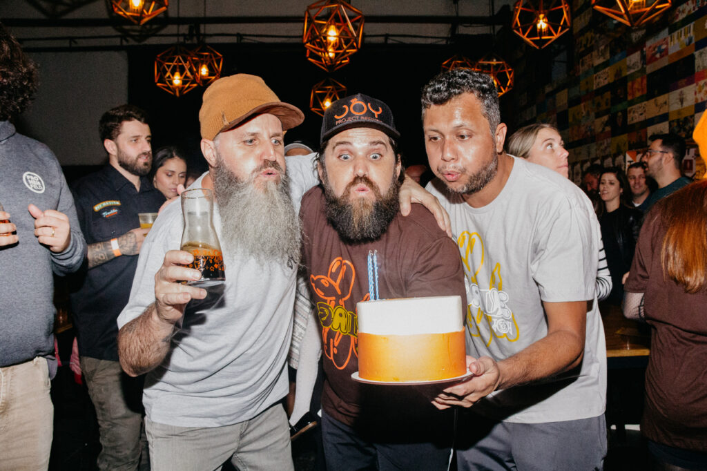 Paulo Matulle, Diego Nery e Everton Delfino, sócios da Joy Project Brewing – Cred Johanne Lourenço