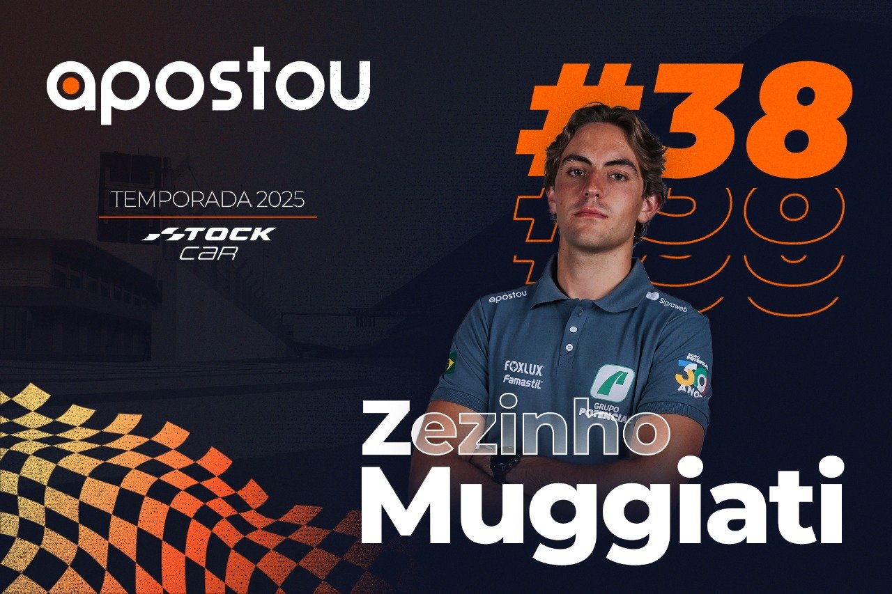 Zezinho Muggiati, da Stock Car, e seu patrocinador